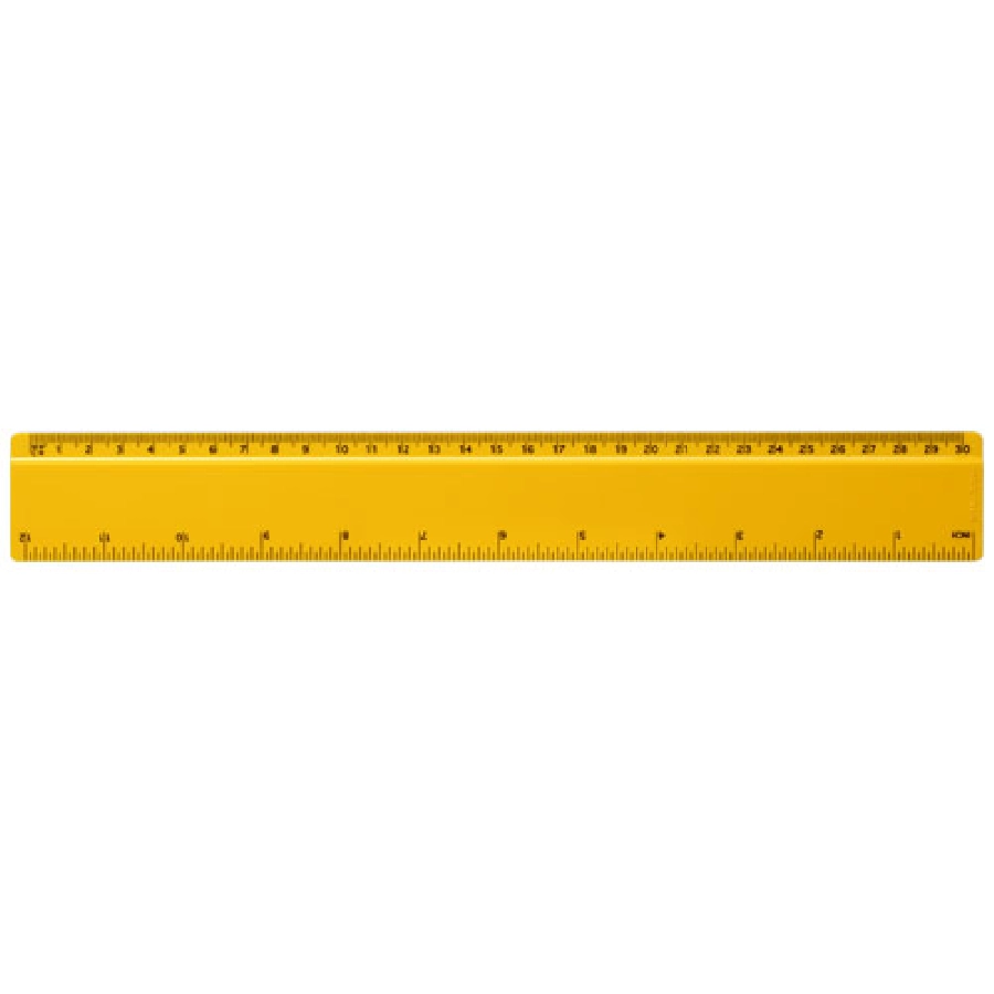 Linijka Renzo o długości 30 cm wykonana z tworzywa sztucznego PFC-21053506 żółty