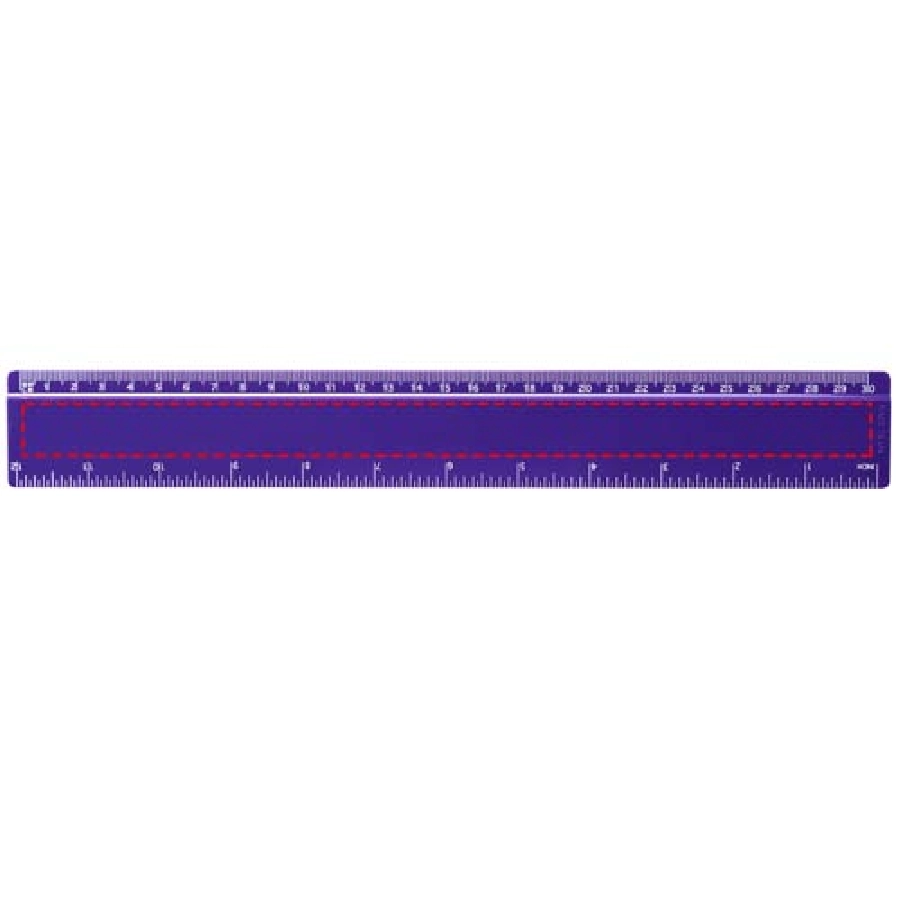 Linijka Renzo o długości 30 cm wykonana z tworzywa sztucznego PFC-21053511 fioletowy