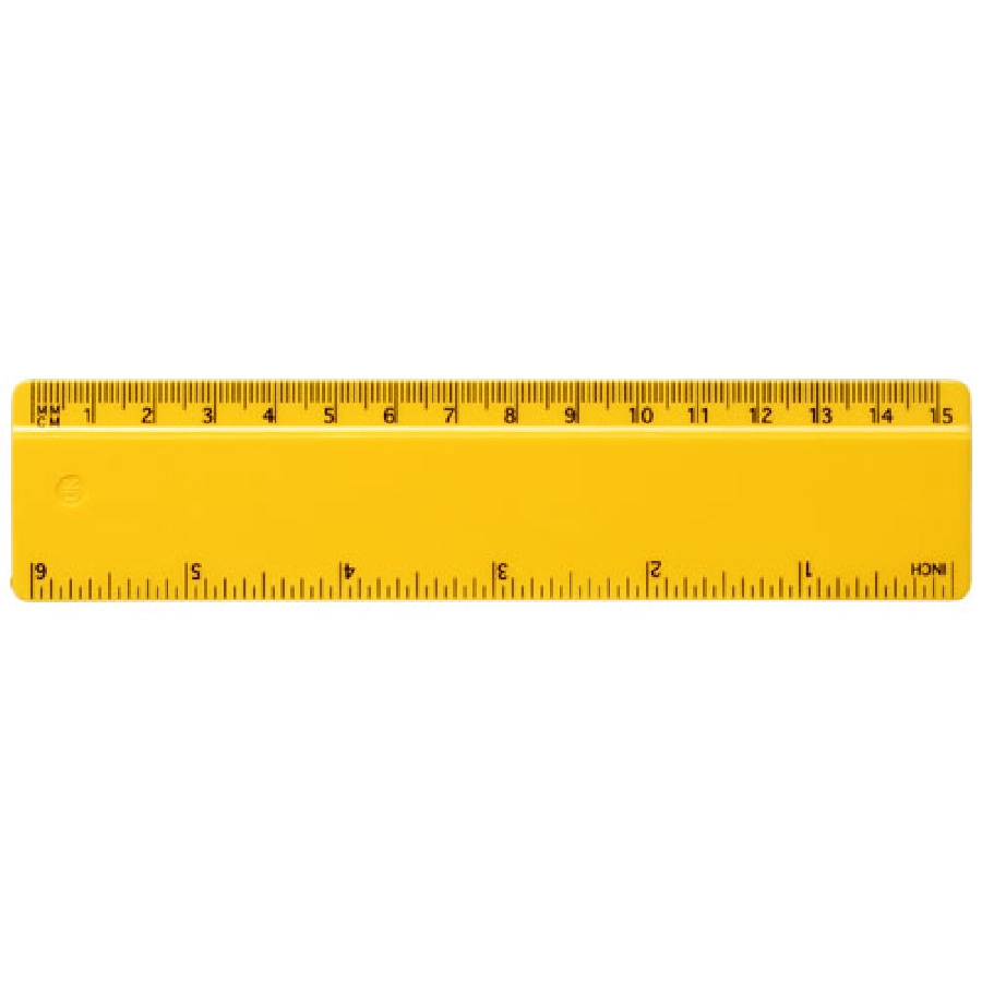 Linijka Renzo o długości 15 cm wykonana z tworzywa sztucznego PFC-21053606 żółty