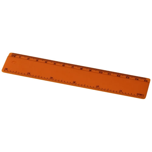 Linijka Renzo o długości 15 cm wykonana z tworzywa sztucznego PFC-21053609 pomarańczowy