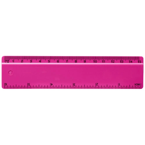 Linijka Renzo o długości 15 cm wykonana z tworzywa sztucznego PFC-21053610 różowy
