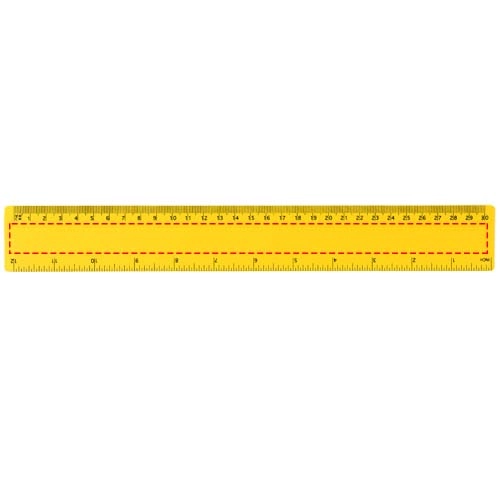 Linijka Rothko PP o długości 30 cm PFC-21053907 żółty