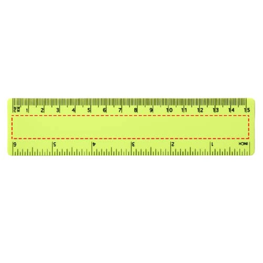 Linijka Rothko PP o długości 15 cm PFC-21054002 zielony