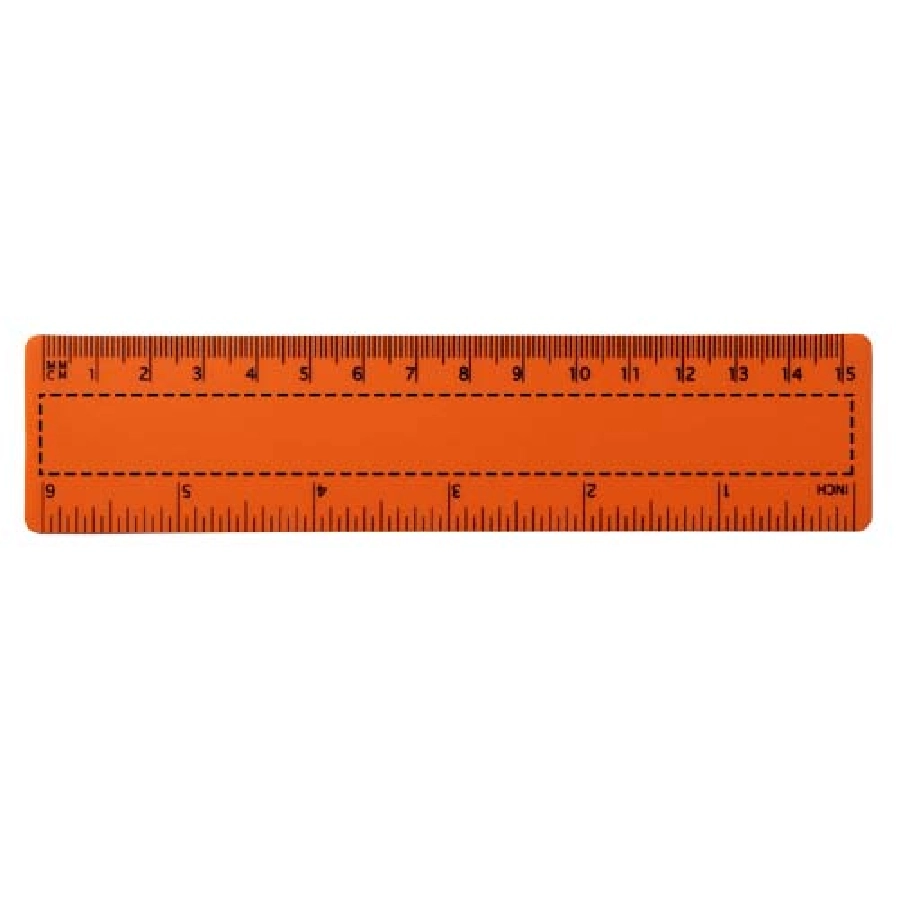 Linijka Rothko PP o długości 15 cm PFC-21054003 pomarańczowy