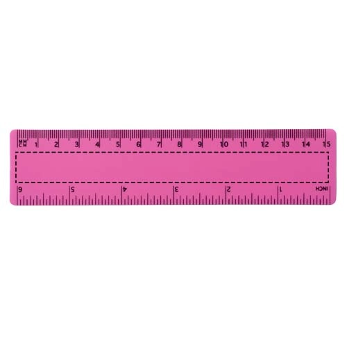 Linijka Rothko PP o długości 15 cm PFC-21054004 różowy