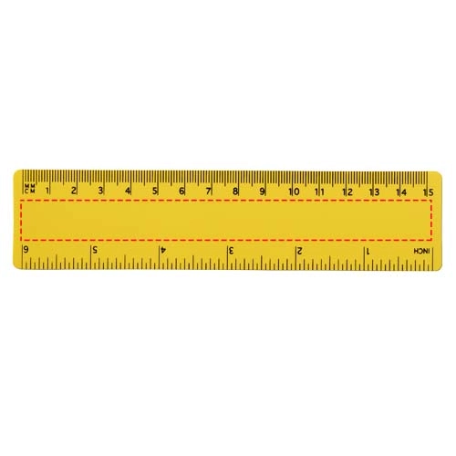 Linijka Rothko PP o długości 15 cm PFC-21054007 żółty