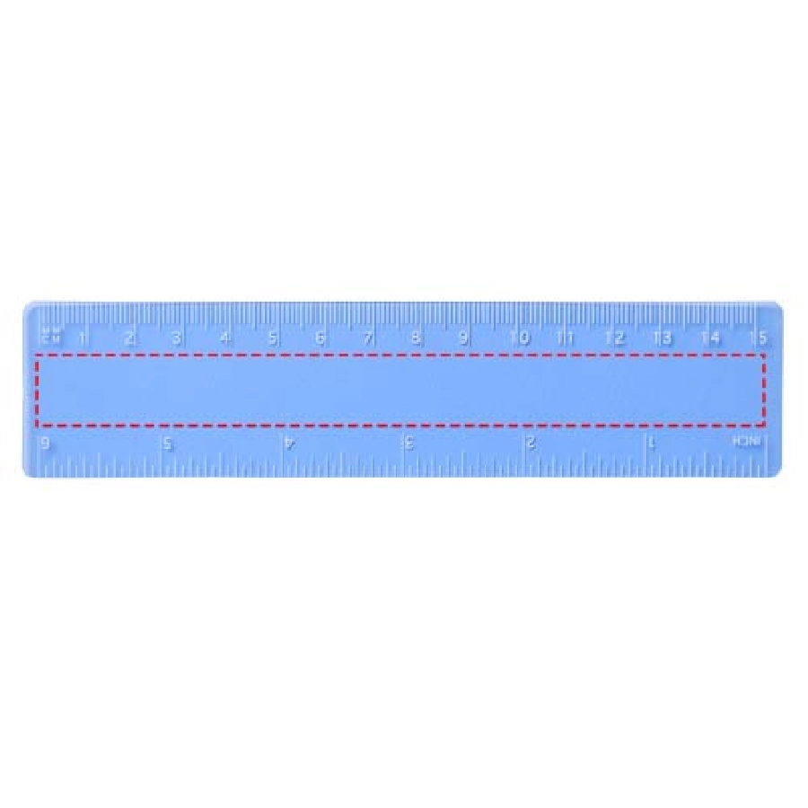 Linijka Rothko PP o długości 15 cm PFC-21054008 niebieski