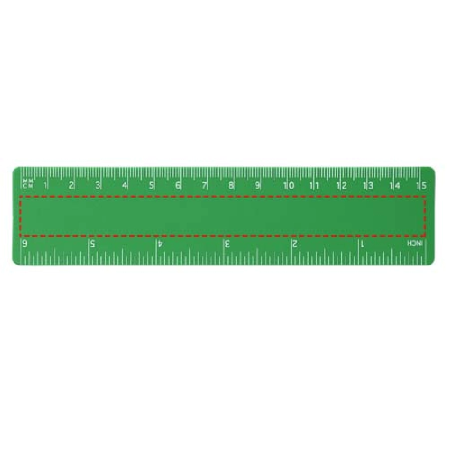 Linijka Rothko PP o długości 15 cm PFC-21054009 zielony