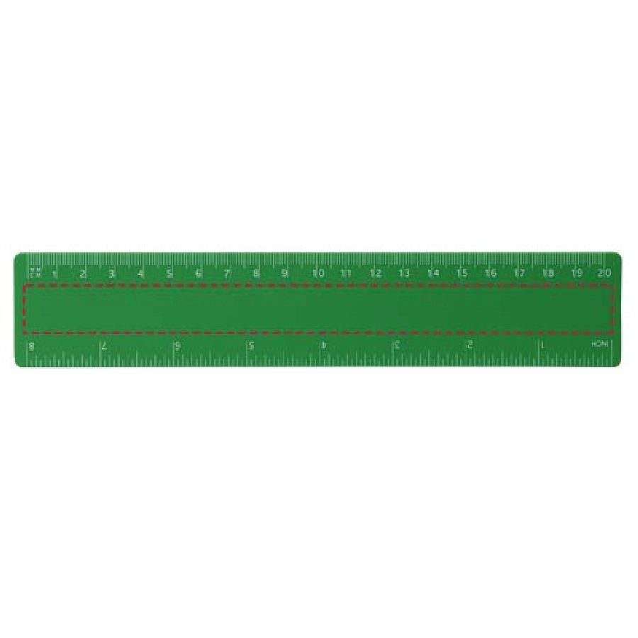 Linijka Rothko PP o długości 20 cm PFC-21058501 zielony