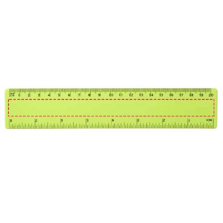 Linijka Rothko PP o długości 20 cm PFC-21058502 zielony