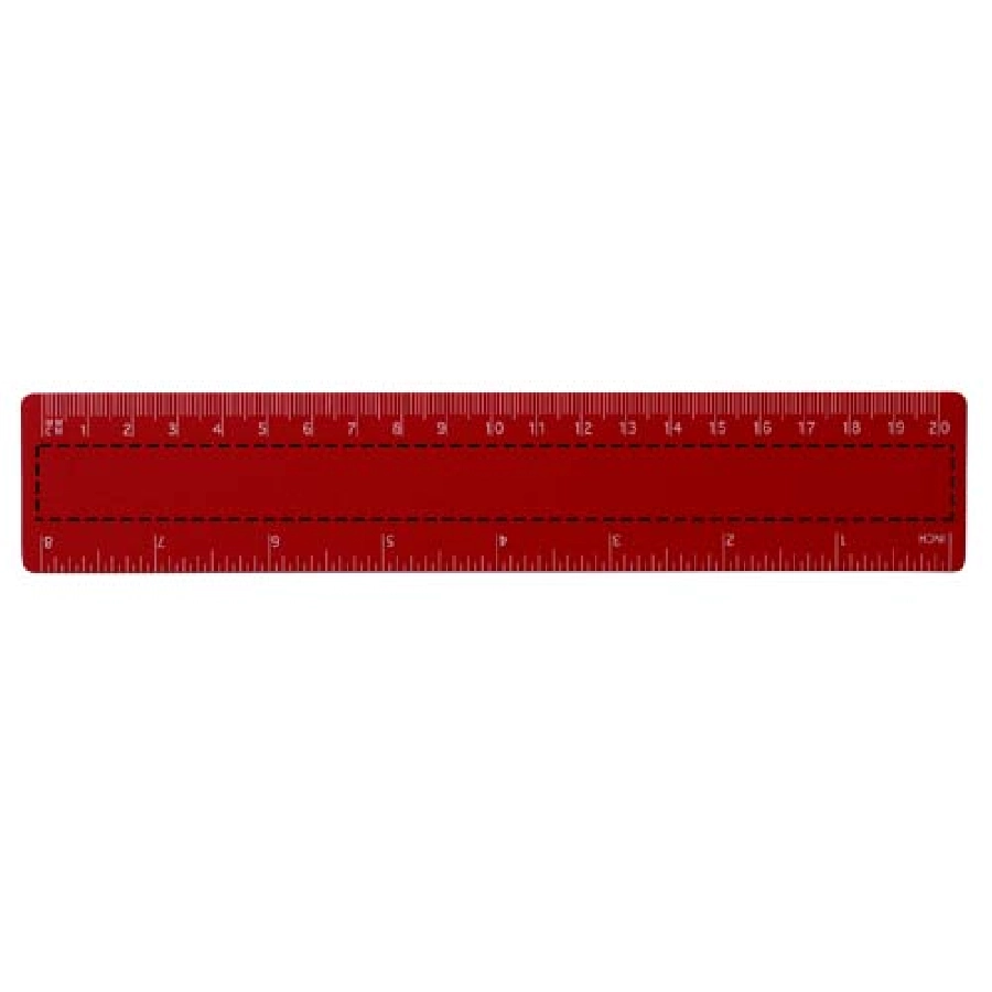 Linijka Rothko PP o długości 20 cm PFC-21058506 czerwony