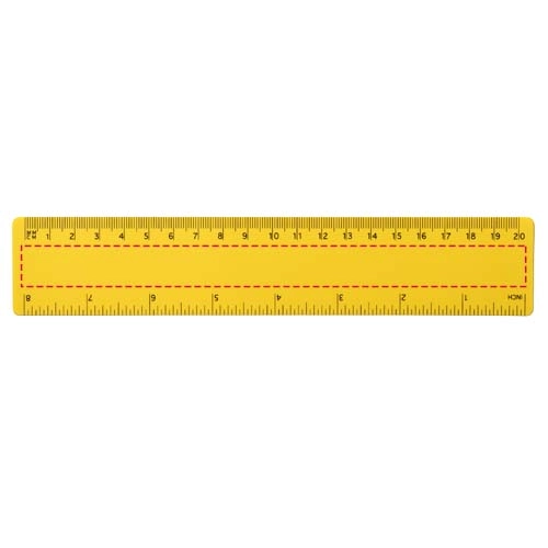 Linijka Rothko PP o długości 20 cm PFC-21058507 żółty
