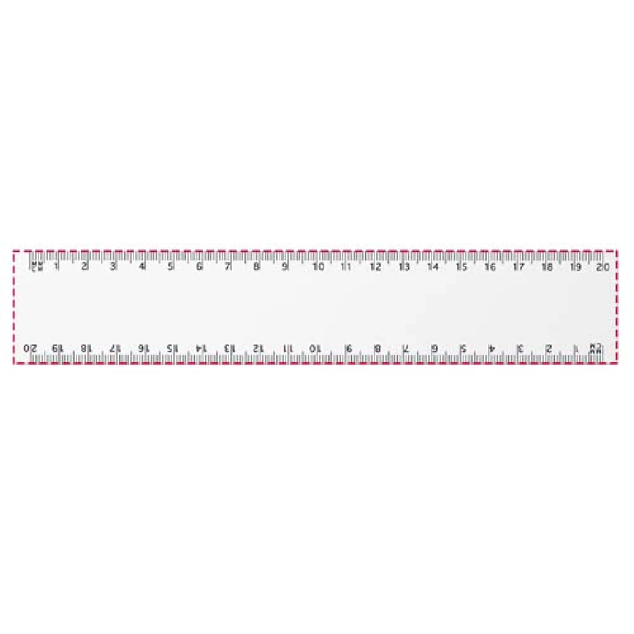 Elastyczna linijka o długości 20 cm Arc PFC-21058700 biały