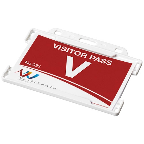 Uchwyt na plakietki Vega wykonany z tworzywa sztucznego PFC-21060204 biały