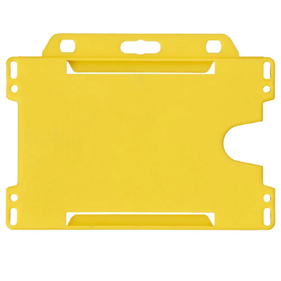 Uchwyt na plakietki Vega wykonany z tworzywa sztucznego PFC-21060205 żółty