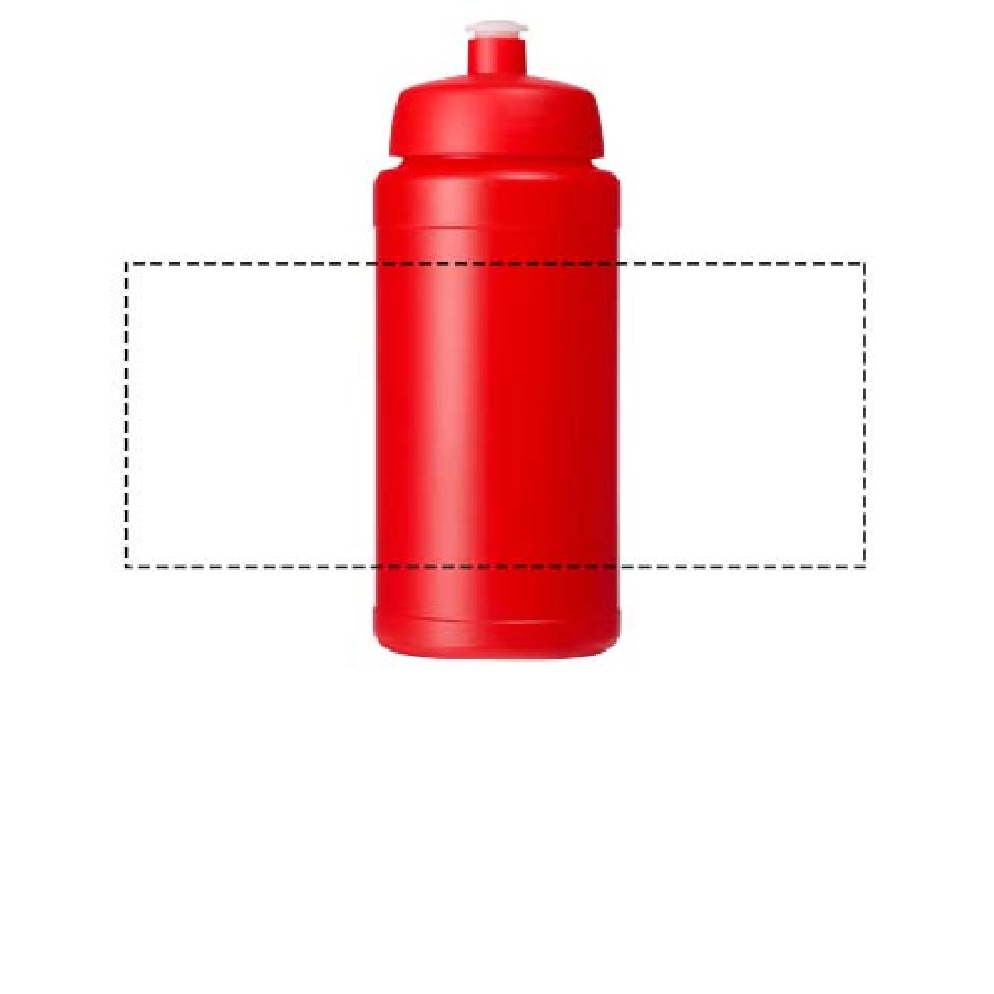 Bidon Baseline® Plus o pojemności 500 ml z wieczkiem sportowym PFC-21068820 czerwony