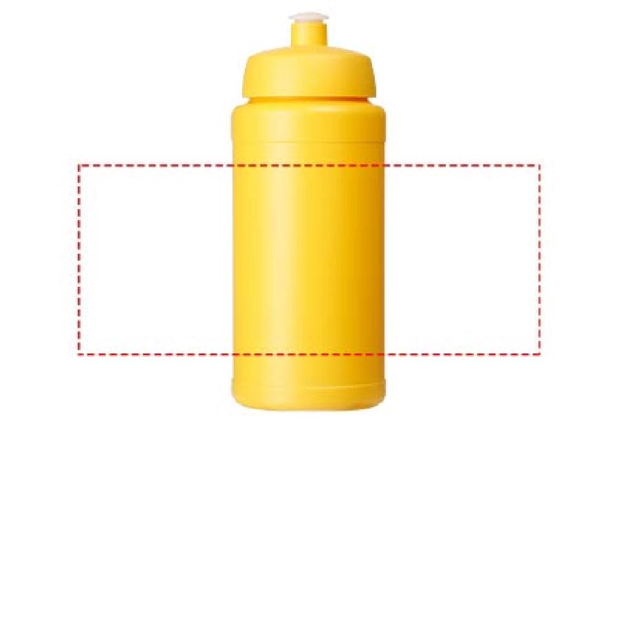 Bidon Baseline® Plus o pojemności 500 ml z wieczkiem sportowym PFC-21068821 żółty