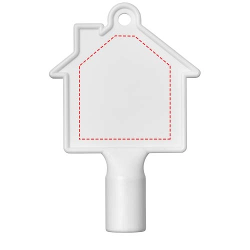 Klucz do skrzynek w kształcie domku Maximilian PFC-21082304 biały