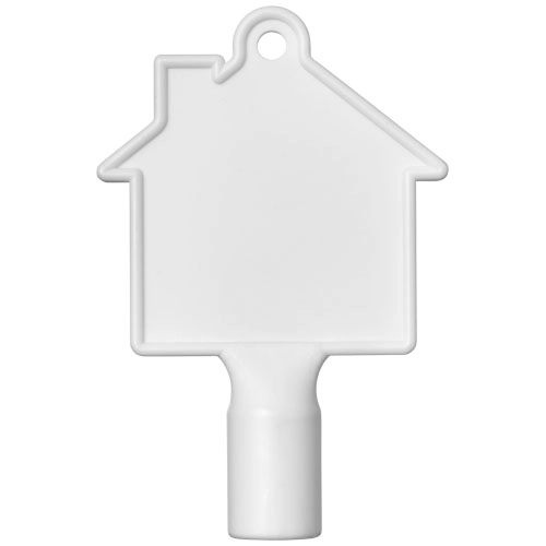 Klucz do skrzynek w kształcie domku Maximilian PFC-21082304 biały