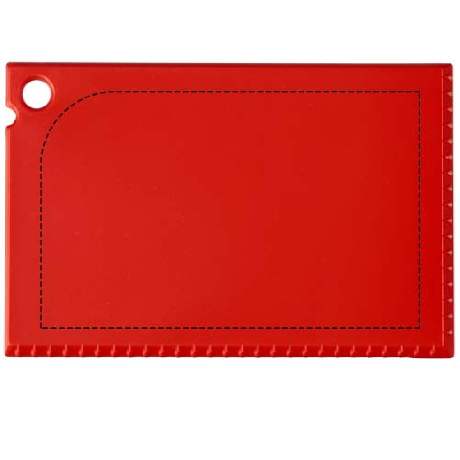 Skrobaczka do szyb wielkości karty kredytowej Coro PFC-21084003 czerwony