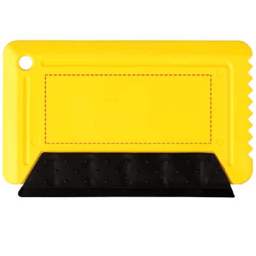 Skrobaczka do szyb wielkości karty kredytowej Freeze z gumką PFC-21084105 żółty