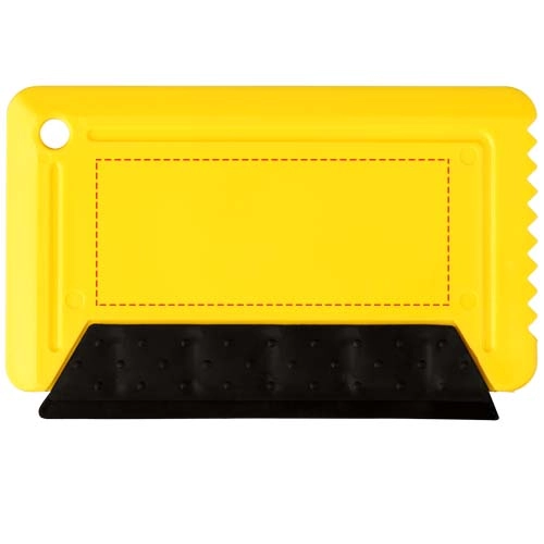 Skrobaczka do szyb wielkości karty kredytowej Freeze z gumką PFC-21084105 żółty