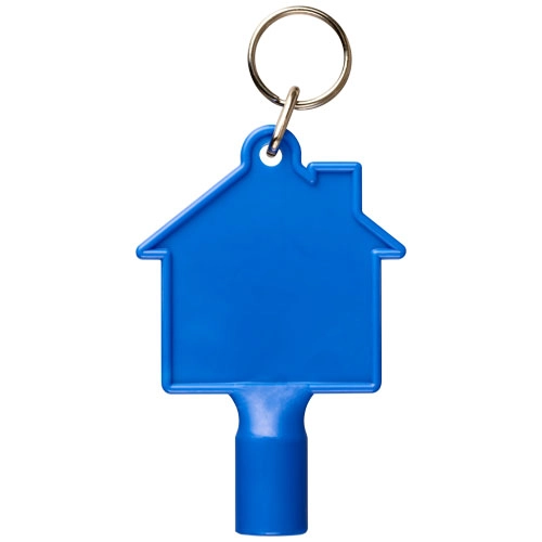 Klucz do skrzynki licznika w kształcie domku Maximilian z brelokiem PFC-21087100 niebieski