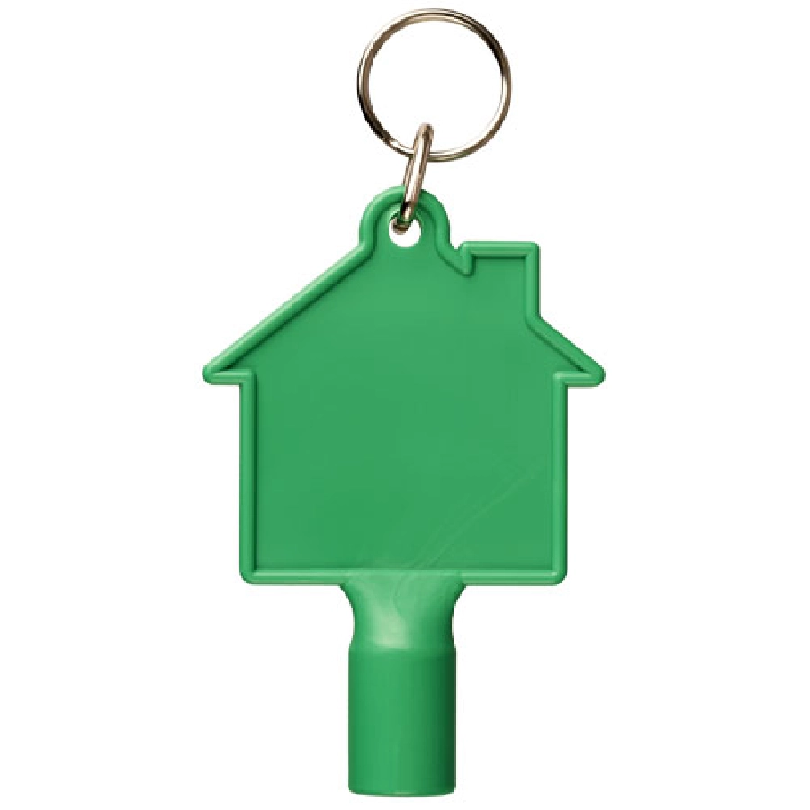 Klucz do skrzynki licznika w kształcie domku Maximilian z brelokiem PFC-21087101 zielony