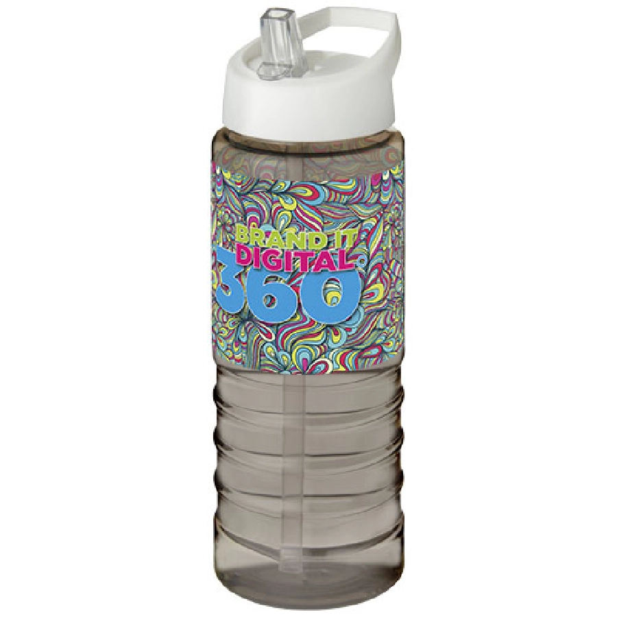 Bidon H2O Treble o pojemności 750 ml z wieczkiem z dzióbkiem PFC-21087703 szary
