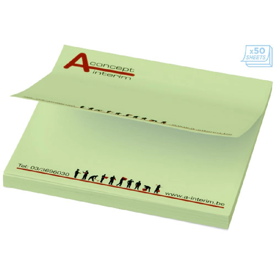 Karteczki samoprzylepne Sticky-Mate® 75x75 PFC-21093032 zielony