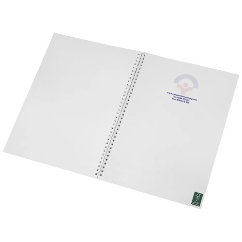 Notatnik Desk-Mate® w formacie A4 z przedziałką i okładką wykonaną z PP PFC-21246002 biały