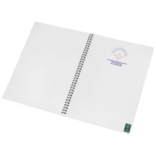 Notatnik Desk-Mate® w formacie A4 z przedziałką i okładką wykonaną z PP PFC-21246012 biały