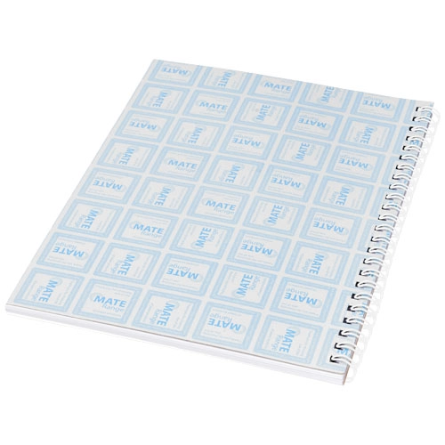 Notatnik Desk-Mate® w formacie A4 z okładką wykonaną z syntetycznego materiału. PFC-21270000 biały