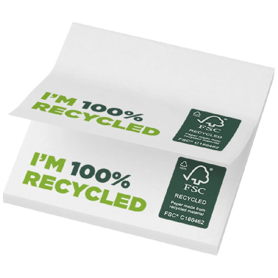 Karteczki samoprzylepne z recyklingu o wymiarach 75 x 75 mm Sticky-Mate® PFC-21286012