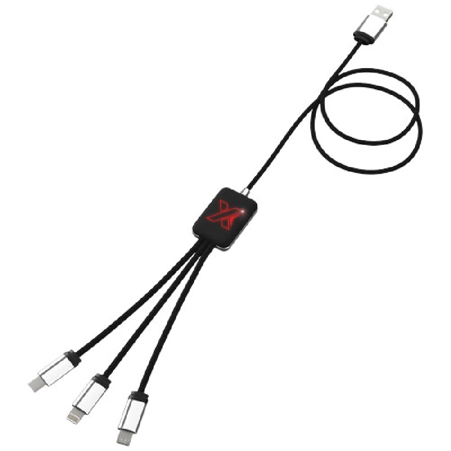 Kabel z podświetlonym logo 3w1 SCX.design C17 PFC-2PX00321