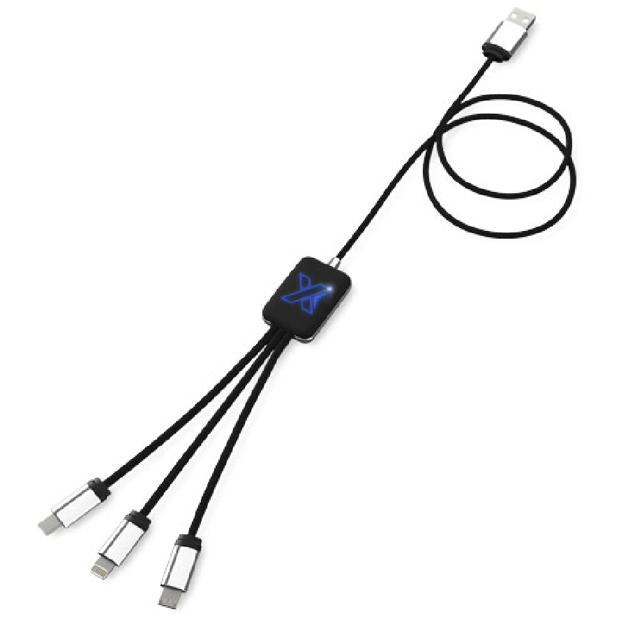 Kabel z podświetlonym logo 3w1 SCX.design C17 PFC-2PX00352
