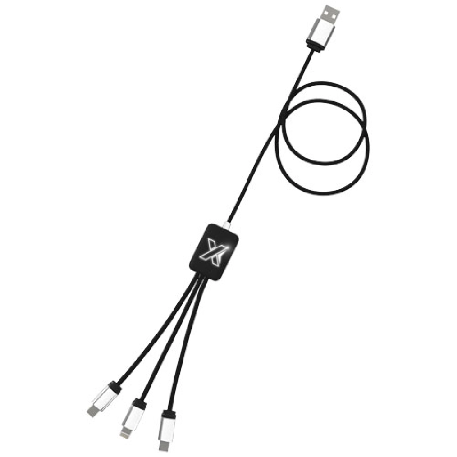 Kabel z podświetlonym logo 3w1 SCX.design C17 PFC-2PX00390