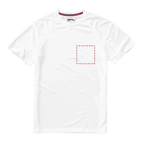 Męski T-shirt Serve z krótkim rękawem z dzianiny Cool Fit odprowadzającej wilgoć PFC-33019012 biały