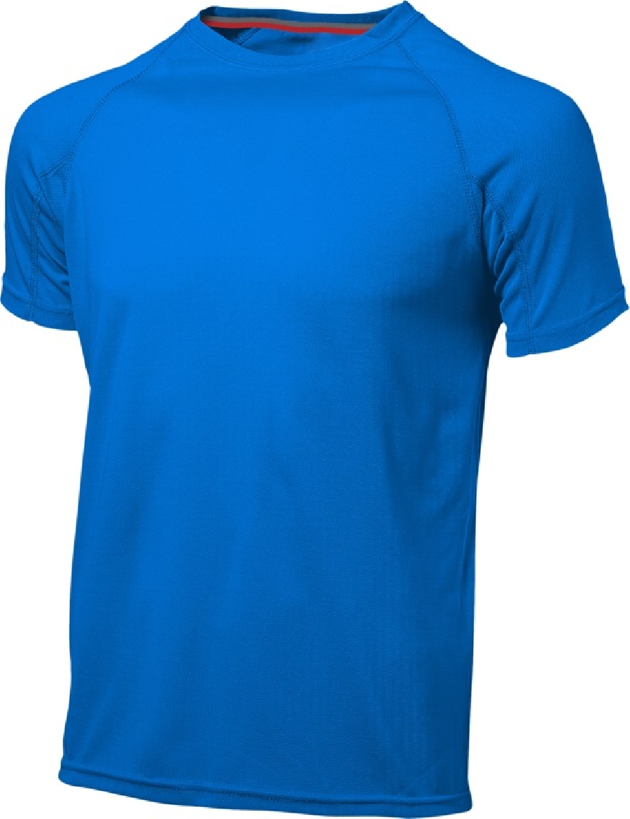 Męski T-shirt Serve z krótkim rękawem z tkaniny Cool Fit odprowadzającej wilgoć PFC-33019422 niebieski