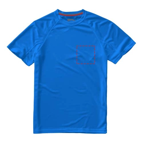 Męski T-shirt Serve z krótkim rękawem z dzianiny Cool Fit odprowadzającej wilgoć PFC-33019424 niebieski