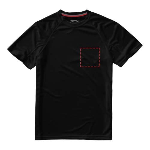 Męski T-shirt Serve z krótkim rękawem z dzianiny Cool Fit odprowadzającej wilgoć PFC-33019991 czarny
