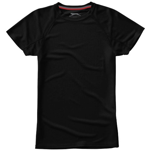 Damski T-shirt Serve z krótkim rękawem z dzianiny Cool Fit odprowadzającej wilgoć PFC-33020991 czarny