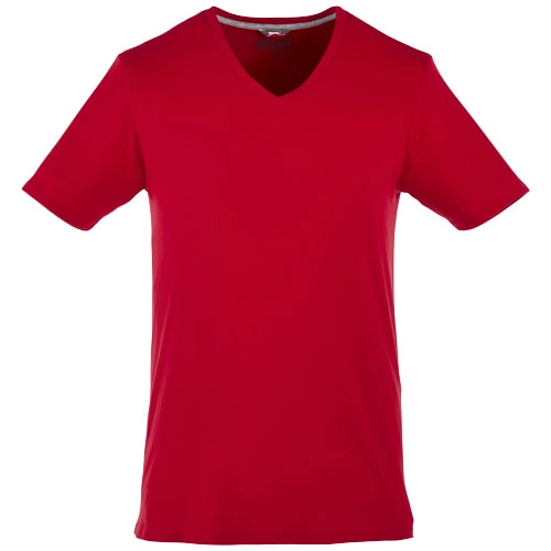 Męski T-shirt Bosey z krótkim rękawem z dekoltem w serek PFC-33021286 czerwony