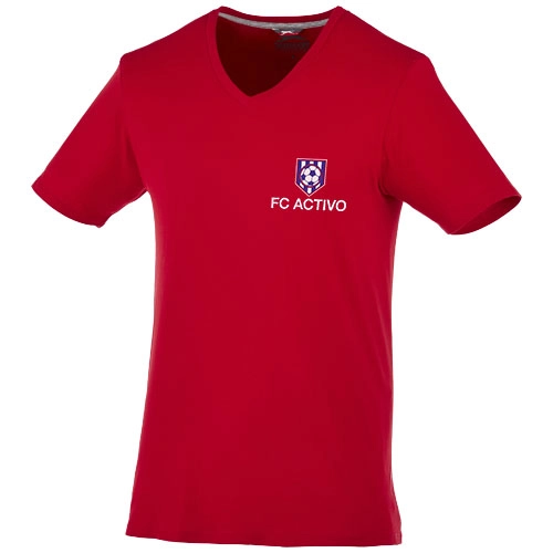 Męski T-shirt Bosey z krótkim rękawem z dekoltem w serek PFC-33021280 czerwony