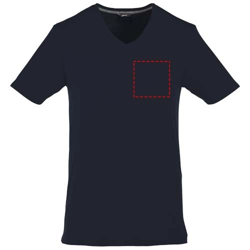 Męski T-shirt Bosey z krótkim rękawem z dekoltem w serek PFC-33021496 granatowy