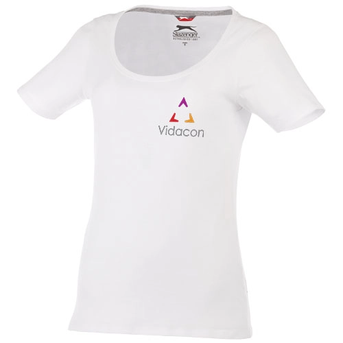 Damski T-shirt Bosey z krótkim rękawem i dekoltem PFC-33022010 biały