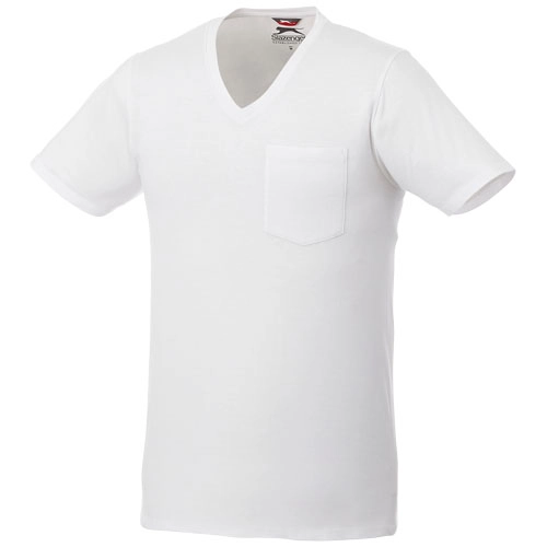 Męski t-shirt z kieszonką Gully PFC-33023013 biały