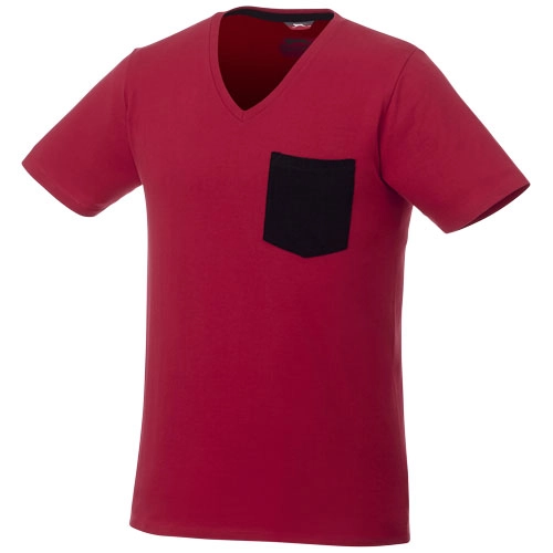 Męski t-shirt z kieszonką Gully PFC-33023284 czerwony