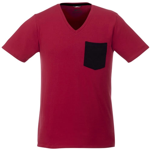 Męski t-shirt z kieszonką Gully PFC-33023280 czerwony