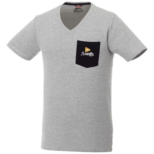 Męski t-shirt z kieszonką Gully PFC-33023962 szary